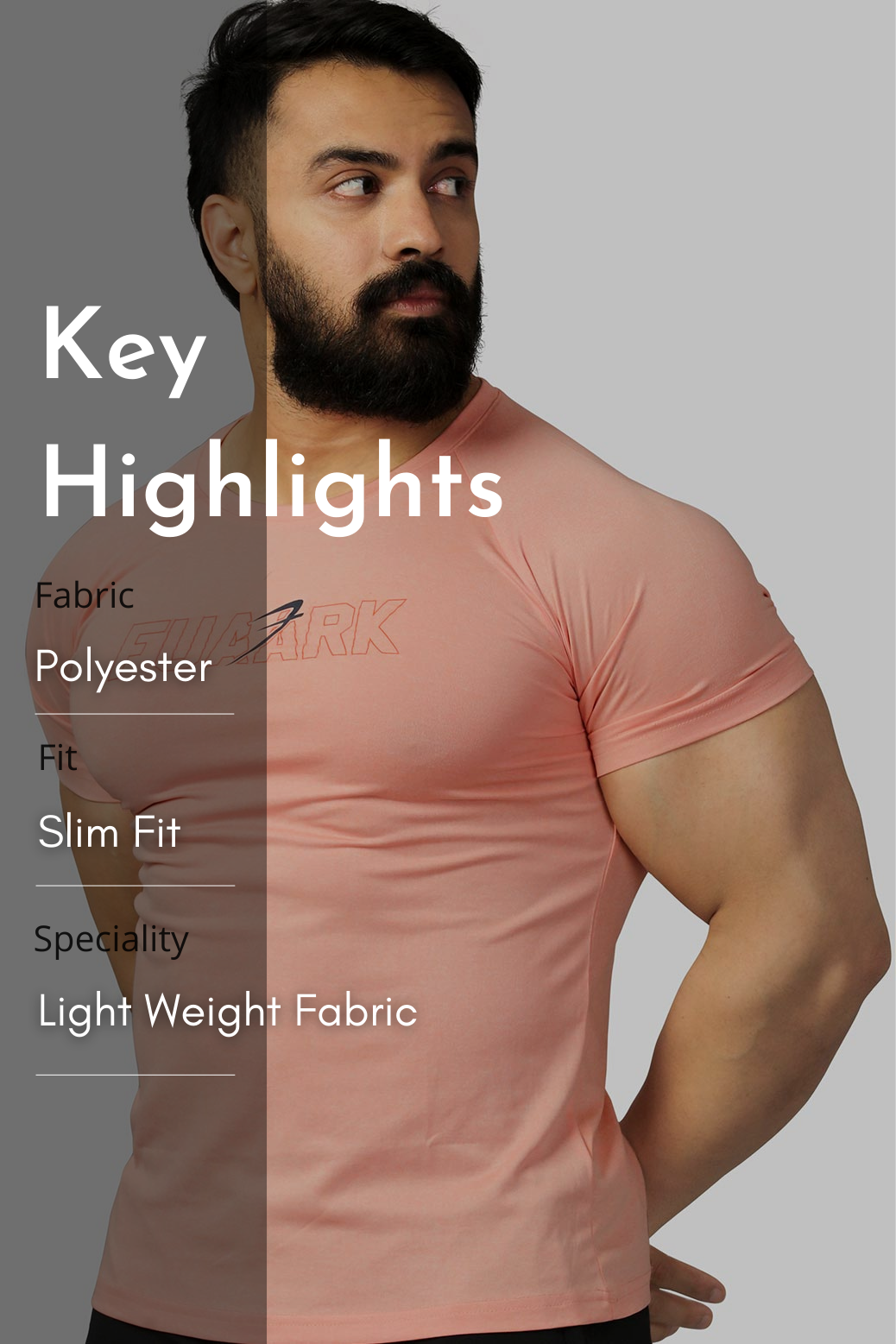 Bold Melange T-shirt Pink