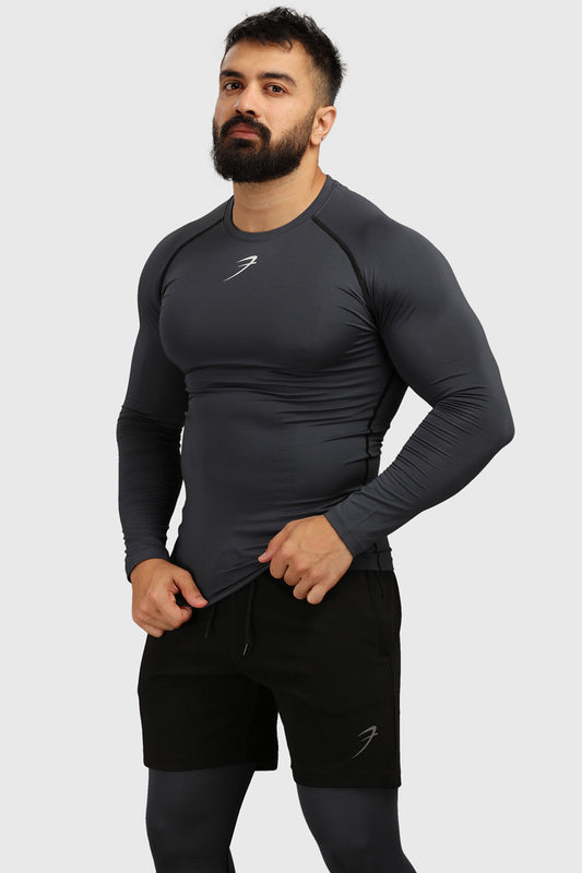 Compression Fullsleeves T-shirt Grey