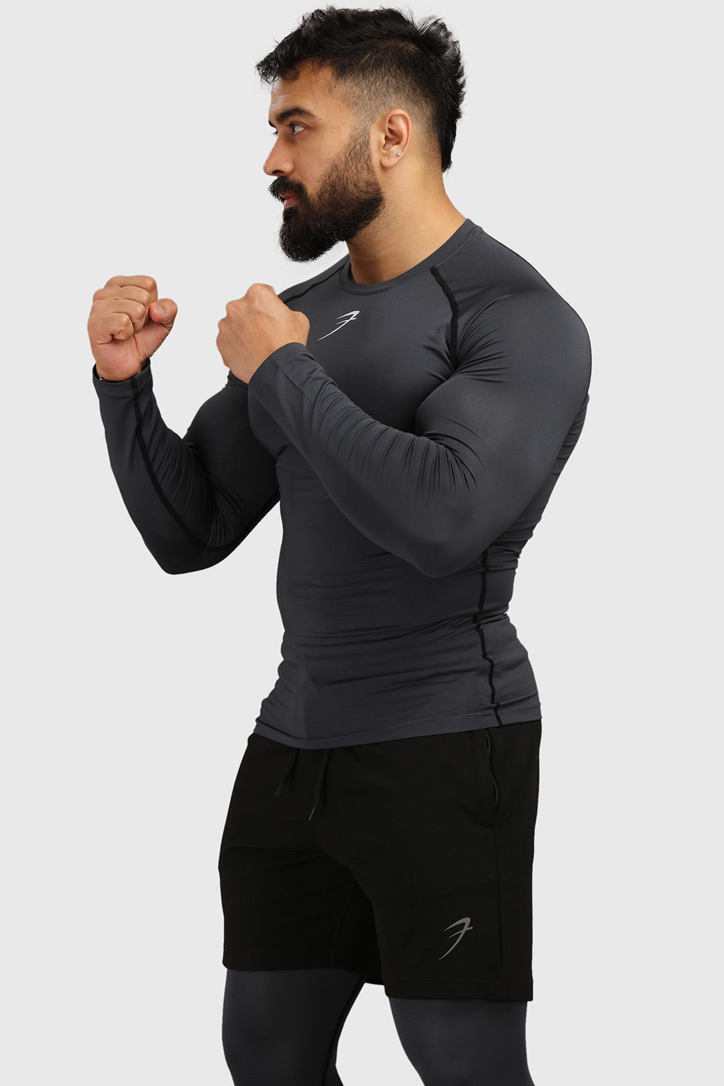Compression Fullsleeves T-shirt Grey