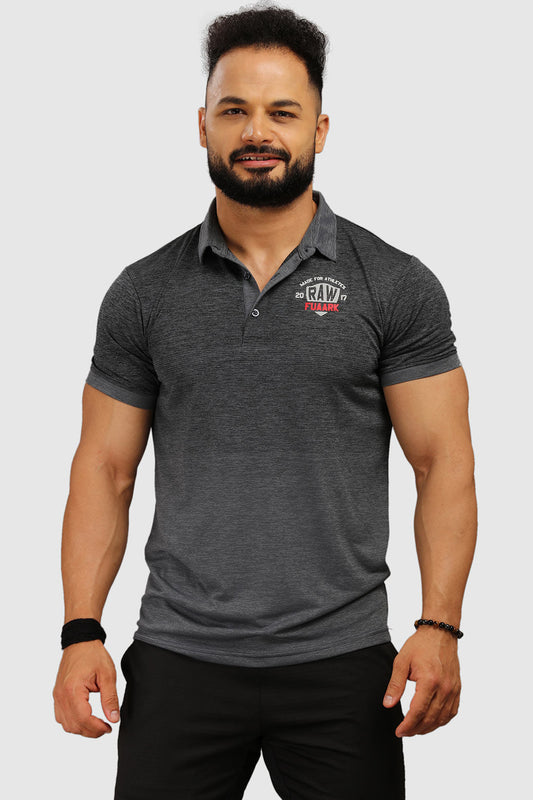 Raw Polo Slim Fit T-shirt Grey
