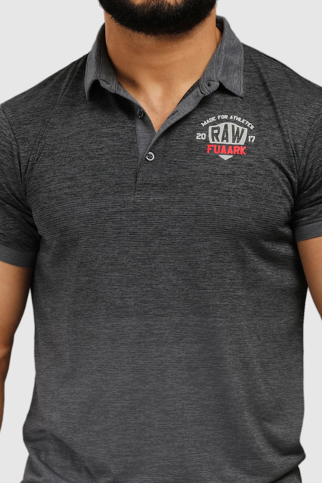 Raw Polo Slim Fit T-shirt Grey