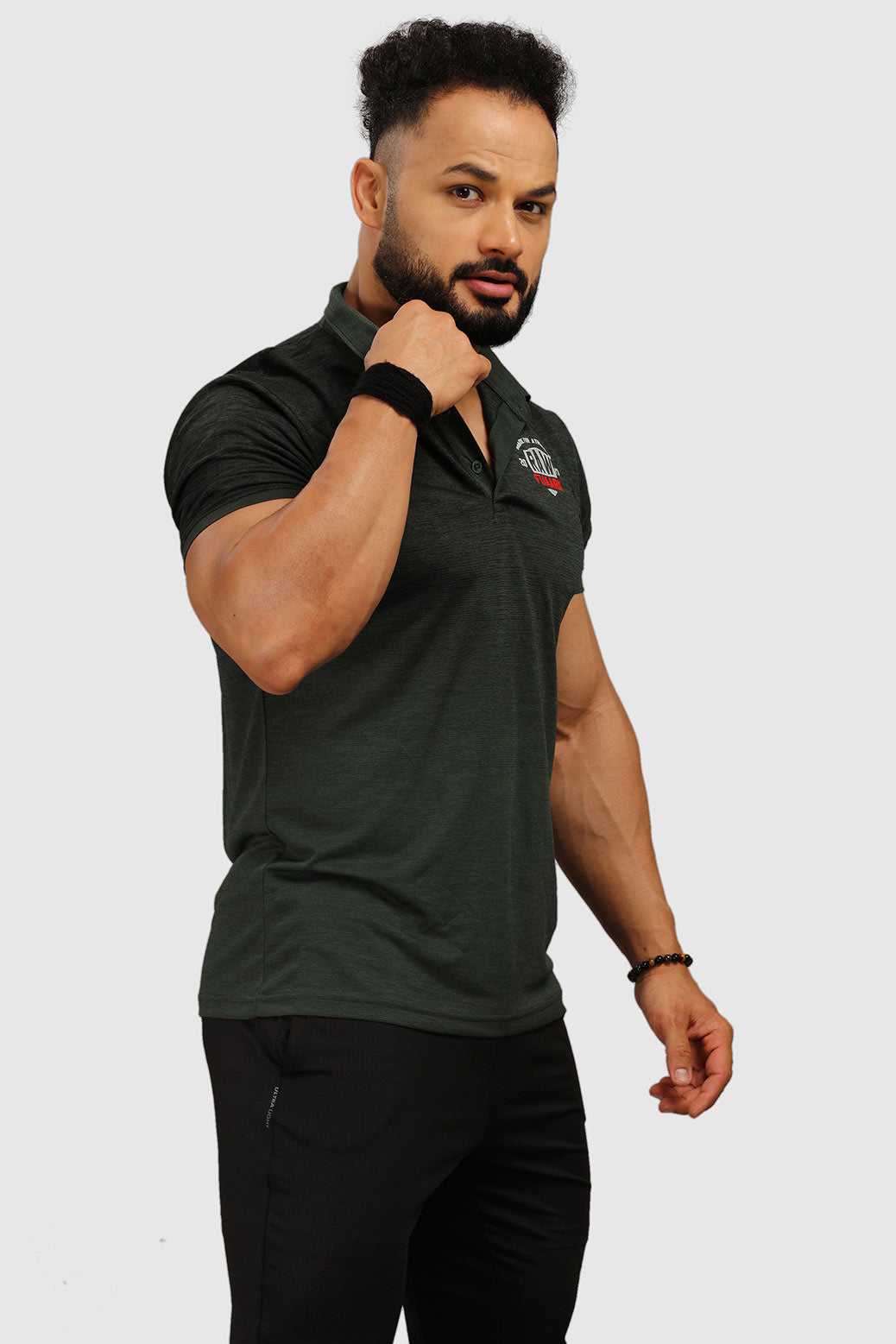 Raw Polo Slim Fit T-shirt Olive