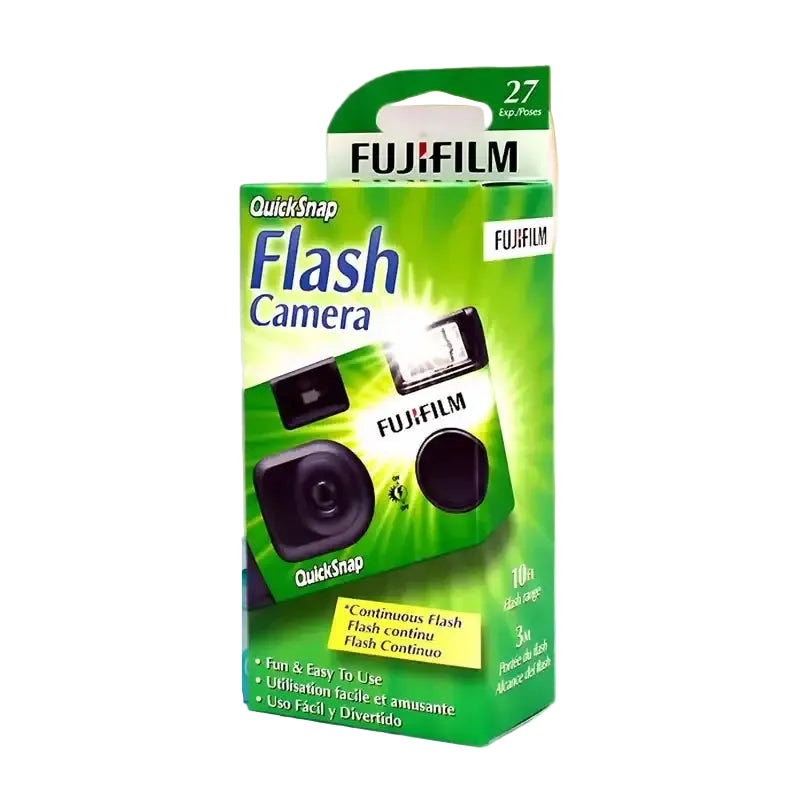 Fuji Disposable Film Camera QuickSnap 1986 Gift Box Set Vintage Film Machine Photo Printer (Expiration date: December