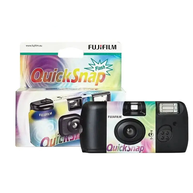 Fuji Disposable Film Camera QuickSnap 1986 Gift Box Set Vintage Film Machine Photo Printer (Expiration date: December