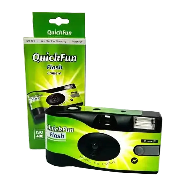 Fuji Disposable Film Camera QuickSnap 1986 Gift Box Set Vintage Film Machine Photo Printer (Expiration date: December