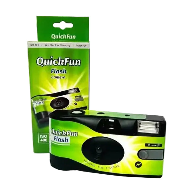 Fuji Disposable Film Camera QuickSnap 1986 Gift Box Set Vintage Film Machine Photo Printer (Expiration date: December
