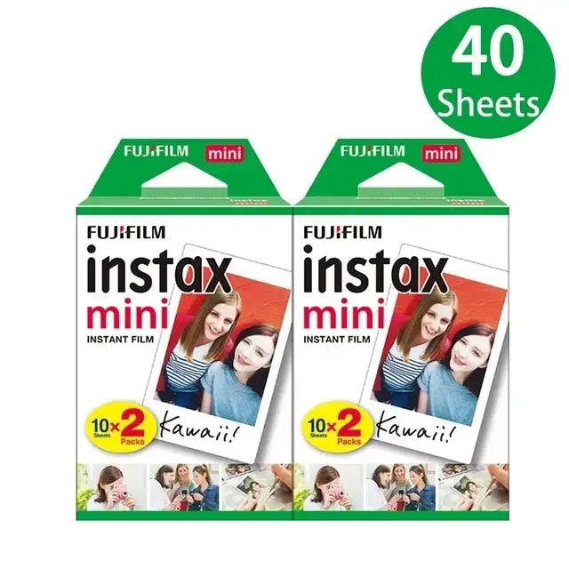 Fujifilm Instax Mini White Edge Instant Film 10-100 Sheets Link Fuji Instant Photo Camera Refill For Mini