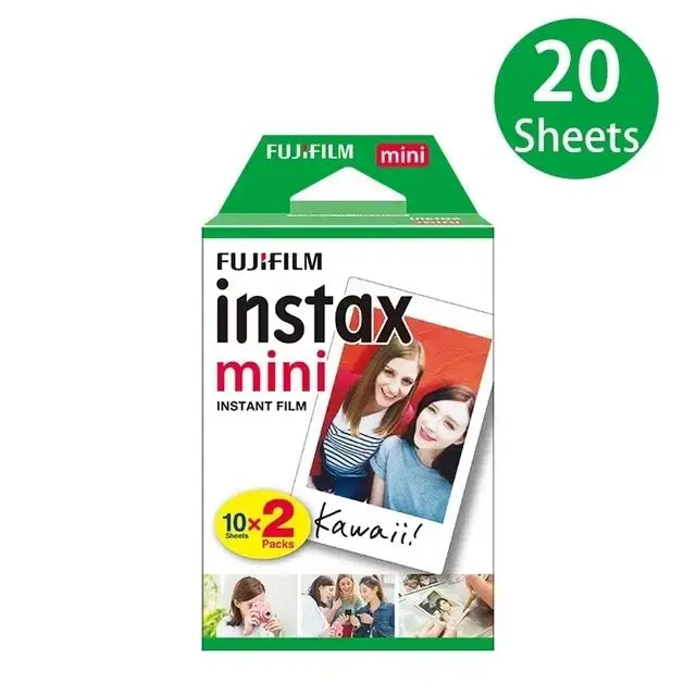 Fujifilm Instax Mini White Edge Instant Film 10-100 Sheets Link Fuji Instant Photo Camera Refill For Mini