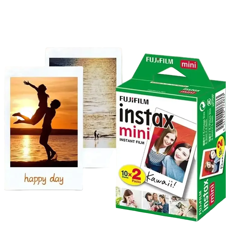 Fujifilm Instax Mini White Edge Instant Film 10-100 Sheets Link Fuji Instant Photo Camera Refill For Mini
