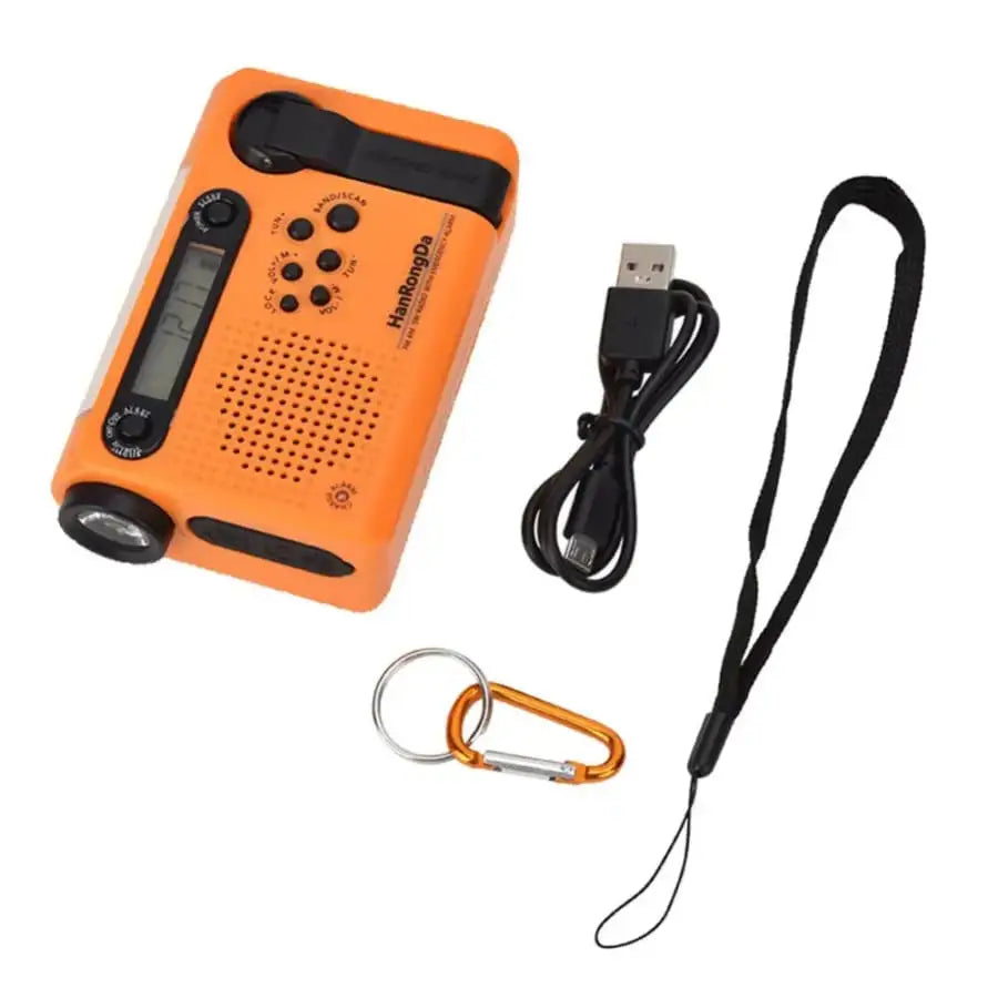 Full Band AM/FM/SW1/SW2 Radio Torch Solar Panel & Hand