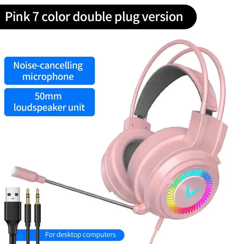 G58 G60 7.1 Gaming Headset with Mic & LED (3 colours available) - 9eight5