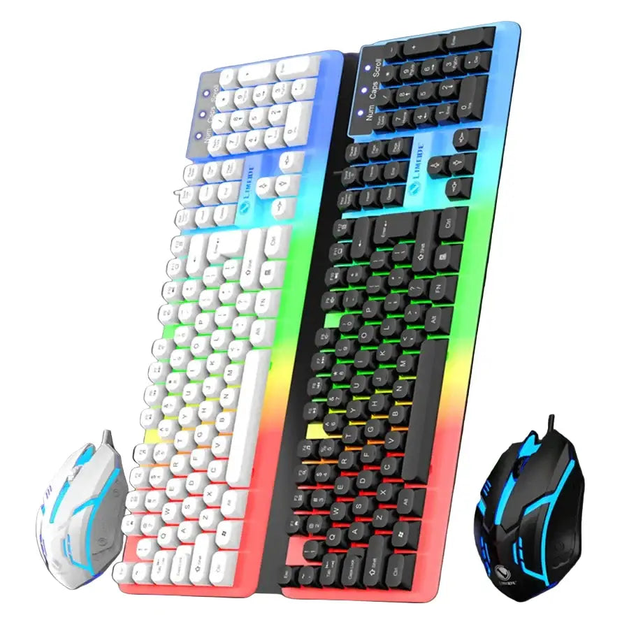 Gaming Keyboard & Mouse Combo – LED Backlight - Black / Gaming Keyboard Mouse - 9eight5