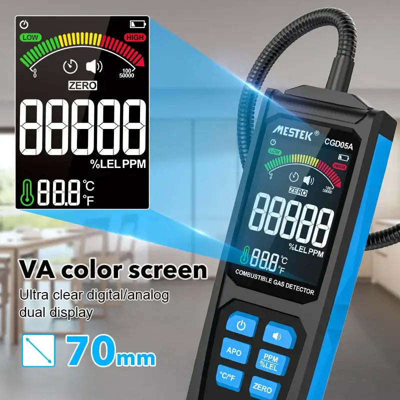 Gas Leak Detector 0–50000PPM - HBC