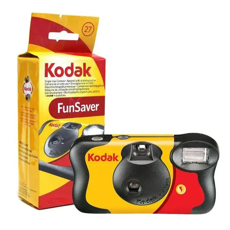 Genuine 27 Sheets 39 Sheets Kodak FunSaver Single Use Camera 1-5 Pcs Classic With Flash Disposable Point-and-Point Film
