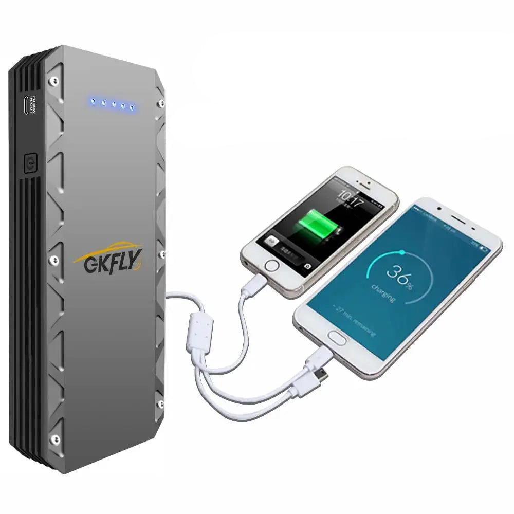 GKFLY 9000A Jump Starter Diesel Gas Car Battery Charger Starting Device Starter For Car 12V Emergency Power Supply Car