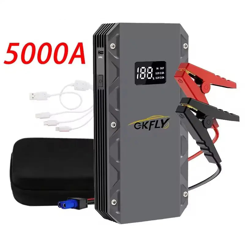 GKFLY 9000A Jump Starter Diesel Gas Car Battery Charger Starting Device Starter For Car 12V Emergency Power Supply Car