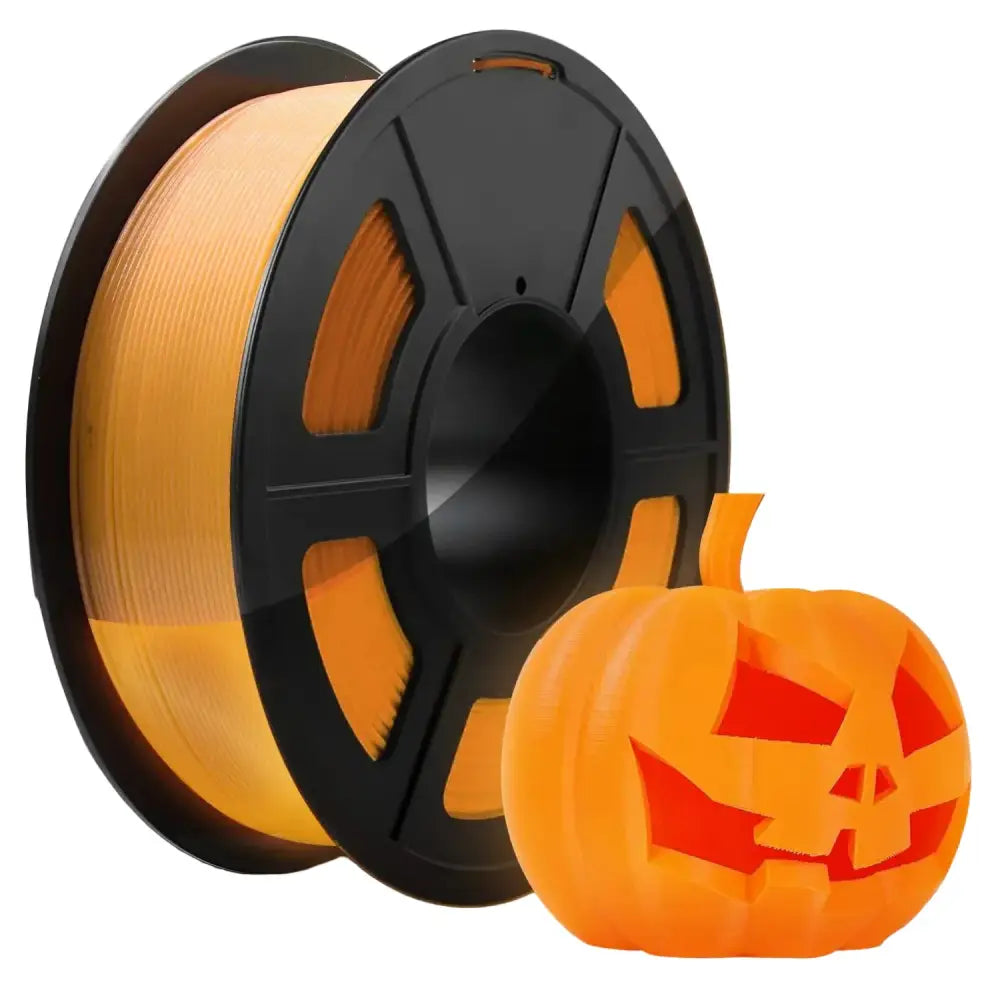 Glow-in-the-Dark PLA 3D Printer Filament 1.75mm (200g) (various colours available) - Luminous Orange / Filament - SS