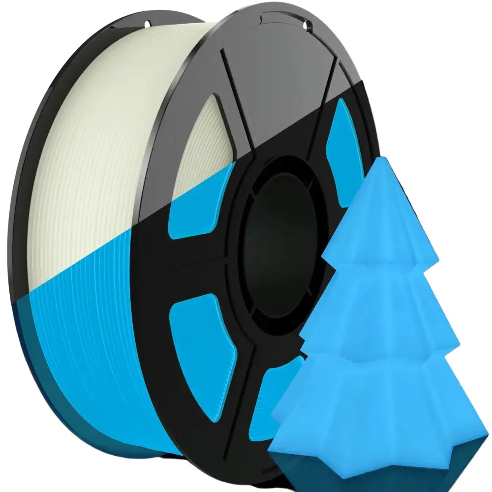 Glow-in-the-Dark PLA 3D Printer Filament 1.75mm (200g) (various colours available) - Luminous Blue / Filament - SS