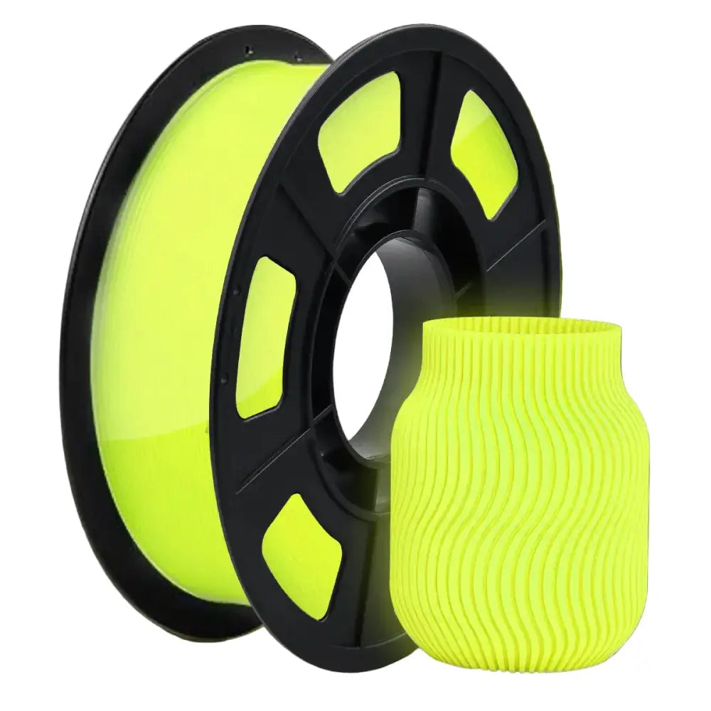 Glow-in-the-Dark PLA 3D Printer Filament 1.75mm (200g) (various colours available) - Luminous Yellow / Filament - SS