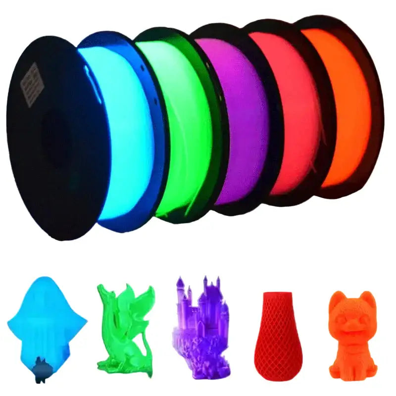 Glow-in-the-Dark PLA 3D Printer Filament 1.75mm (200g) (various colours available) - SS