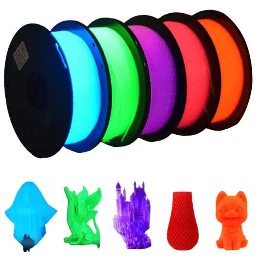 Glow-in-the-Dark PLA 3D Printer Filament 1.75mm (200g) (various colours available) - SS