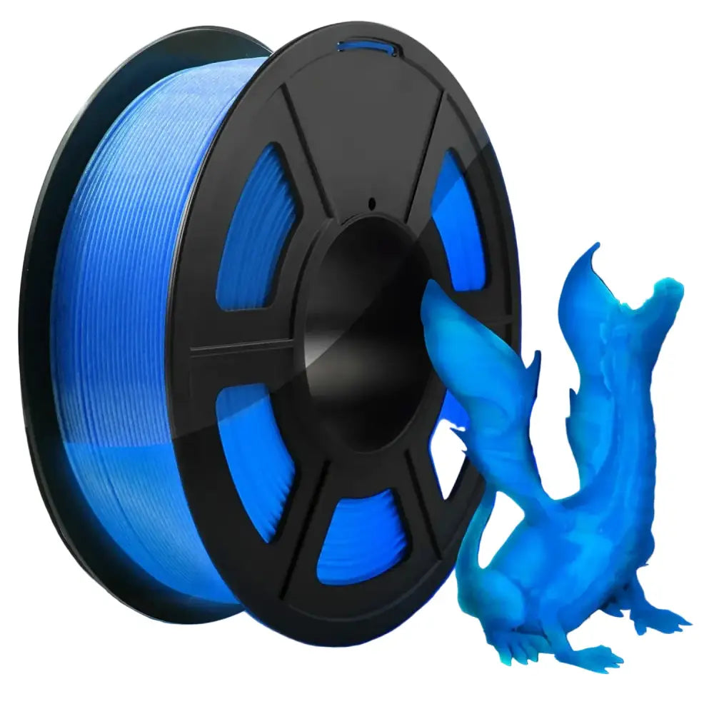 Glow-in-the-Dark PLA 3D Printer Filament 1.75mm (200g) (various colours available) - Blue / Filament - SS