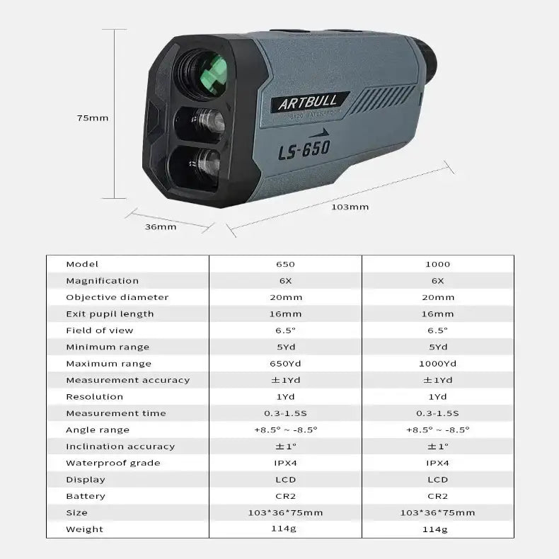 Golf Laser Range Finder – Slope & Pin Distance - SS
