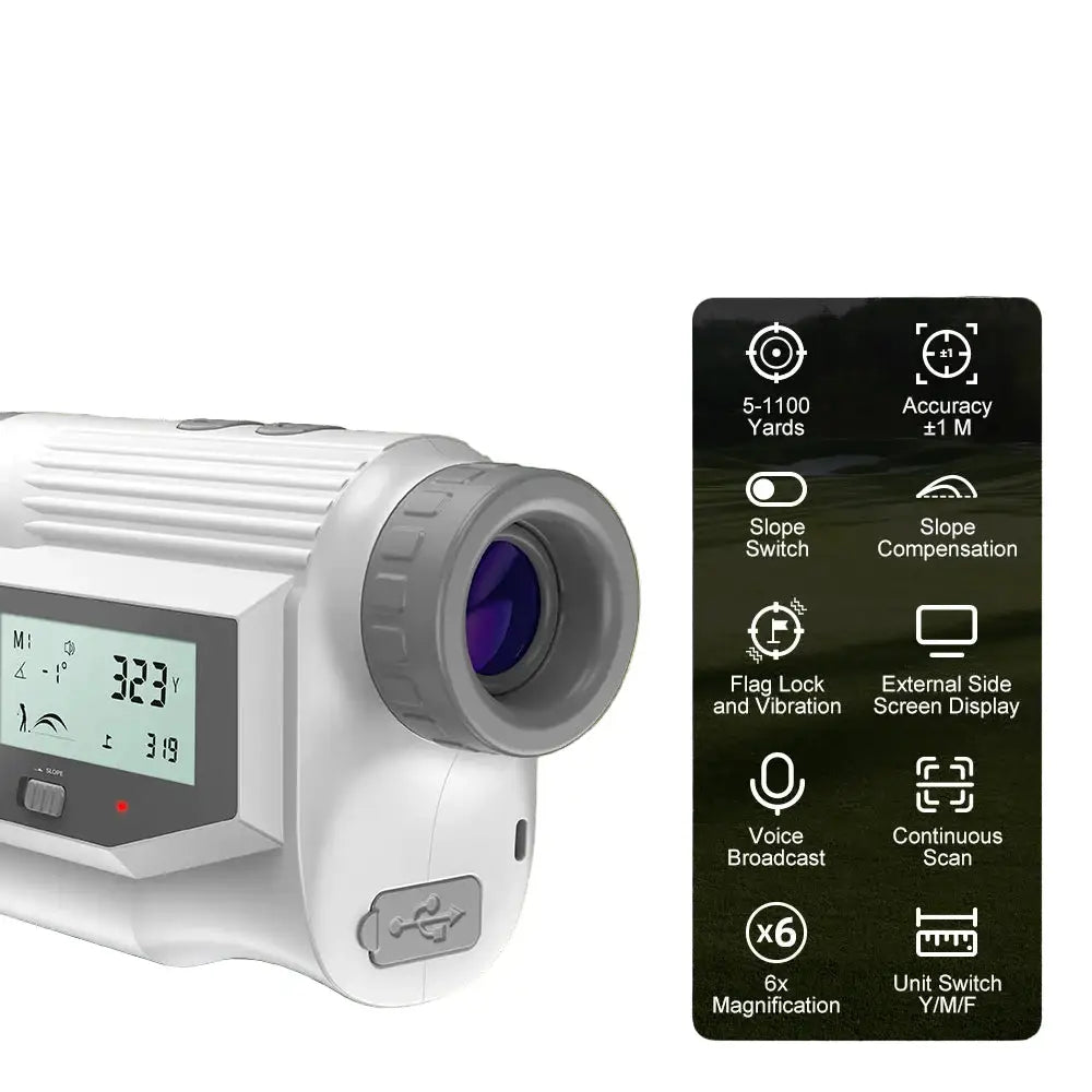 Golf Laser Rangefinder – USB Rechargeable with Slope (different models available) - SS