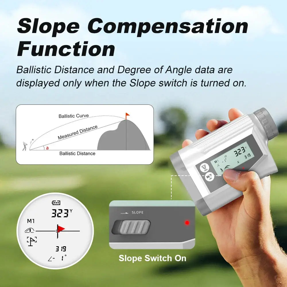 Golf Laser Rangefinder – USB Rechargeable with Slope (different models available) - SS
