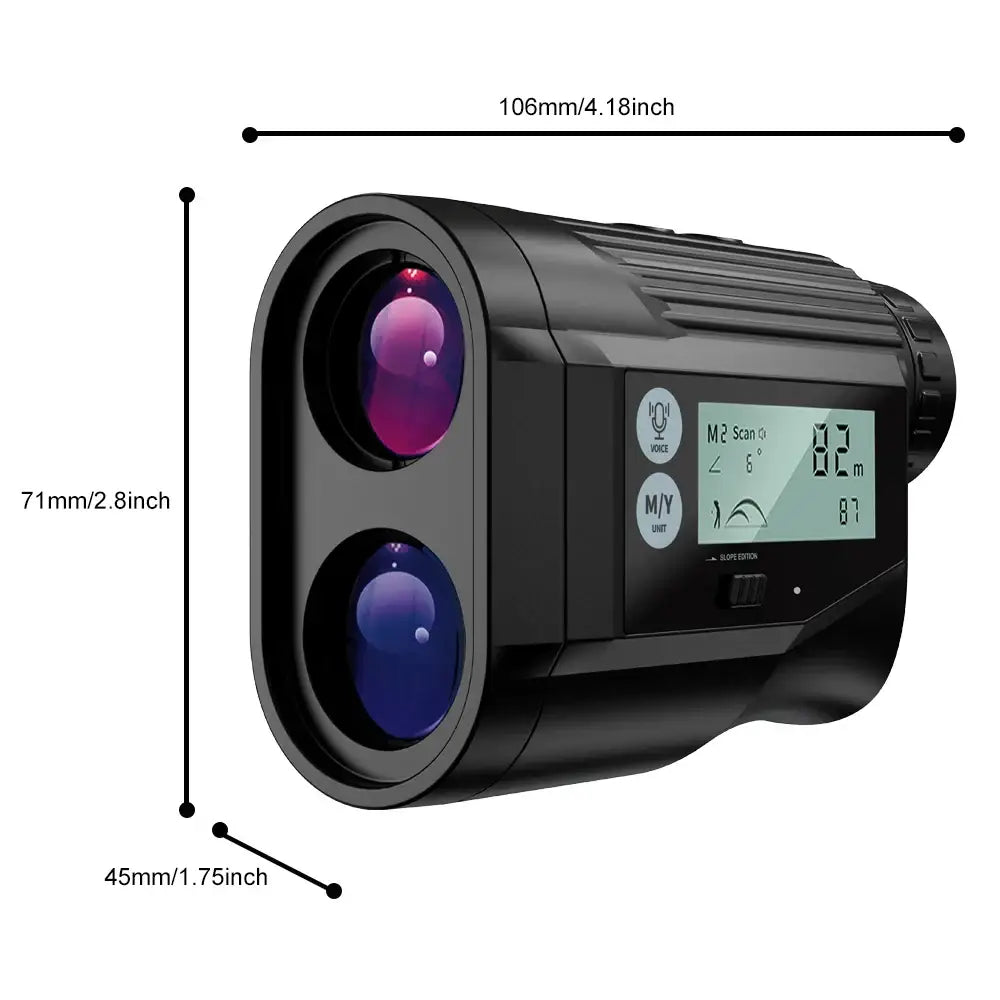 Golf Laser Rangefinder – USB Rechargeable with Slope (different models available) - Golf 600 Black / Monocular - SS