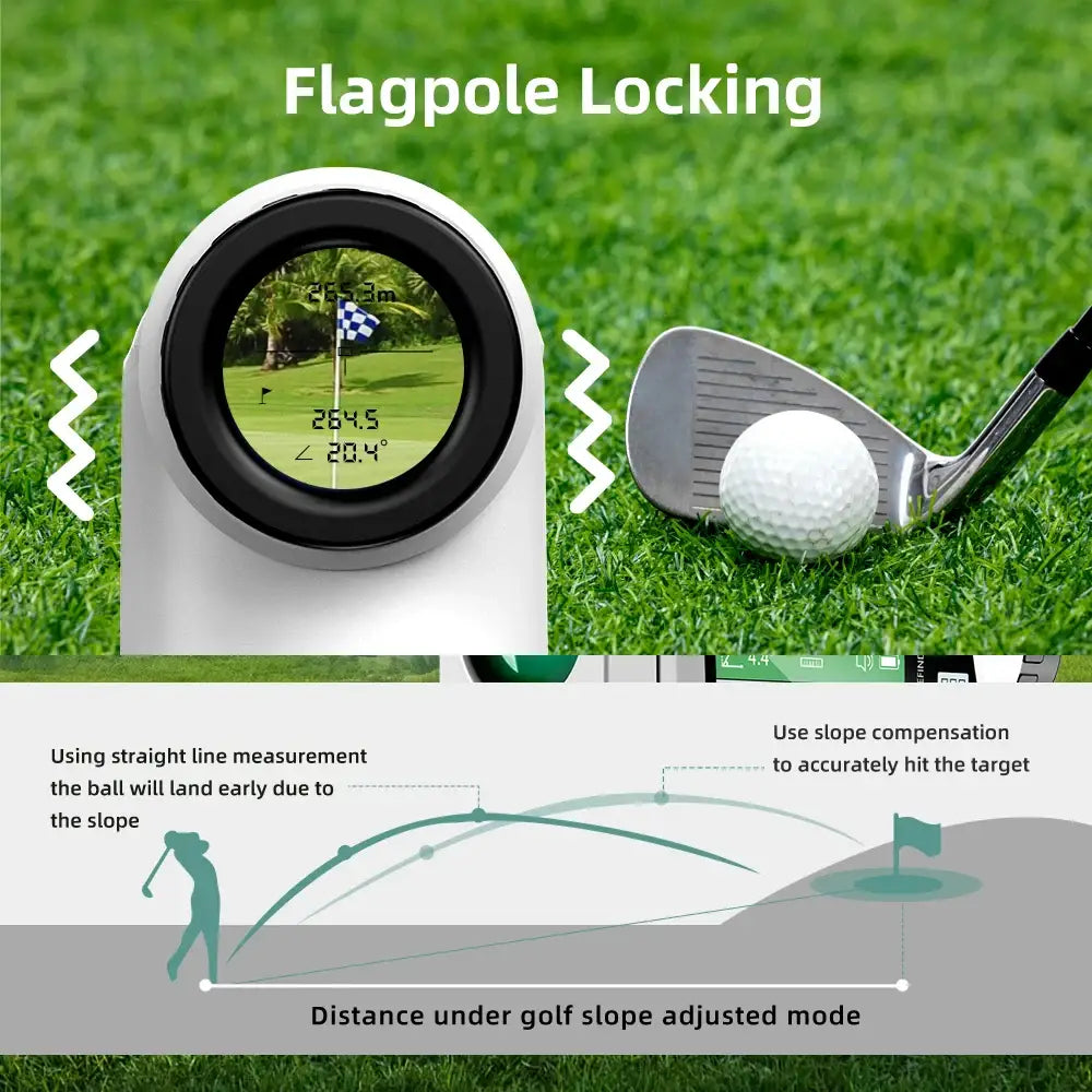 Golf Laser Rangefinder – USB Rechargeable with Slope (different models available) - SS