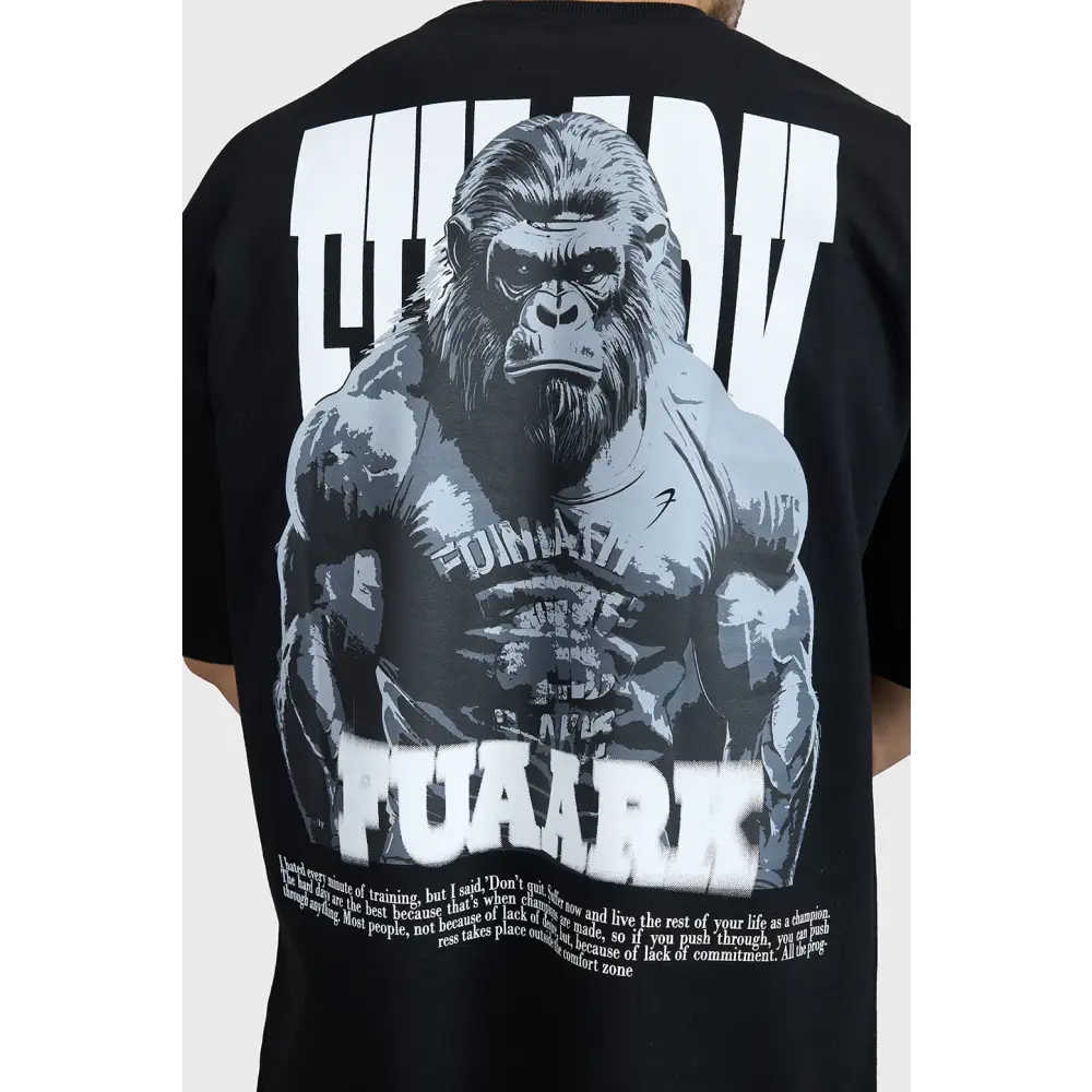 Gorilla Oversized T-shirt Black - Tshirts