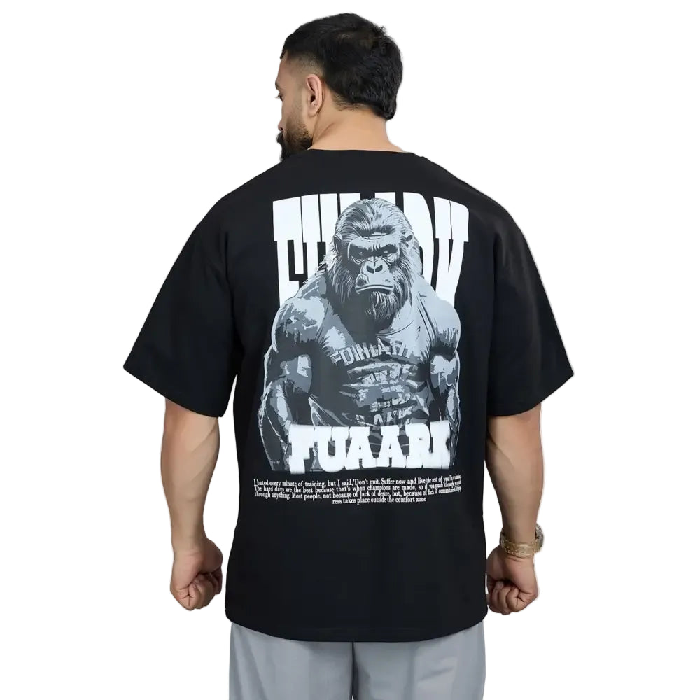 Gorilla Oversized T-shirt Black - Tshirts