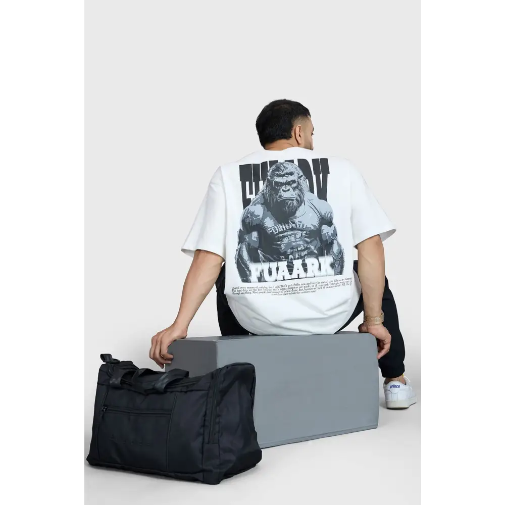 Gorilla Oversized T-shirt White - Tshirts