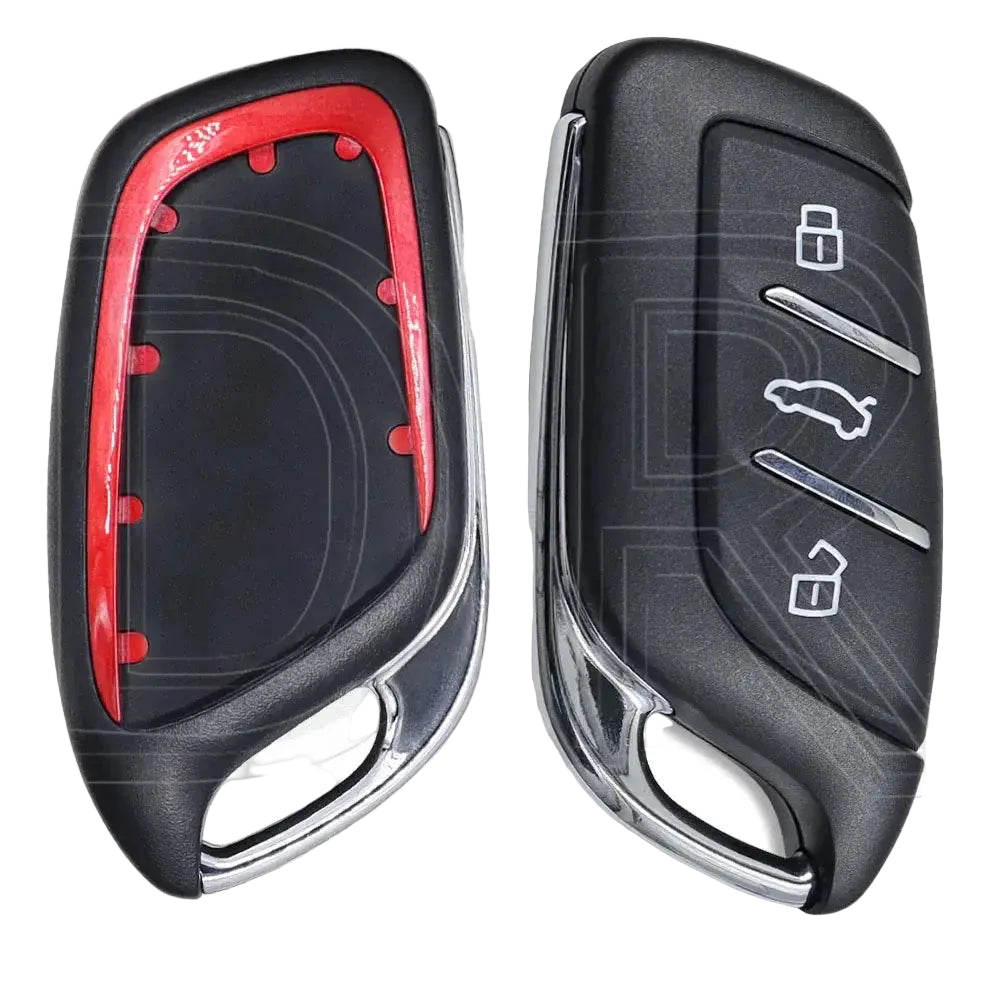Great 3 Button Replacement Car Remote Key Shell Case For MG New ZS EV MG4 EV MULAN EHS MG5 MGI5 MG6 EZS - Red Shell