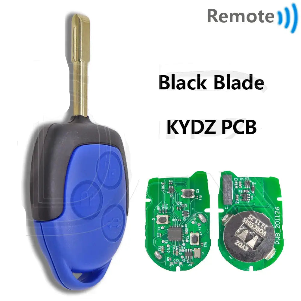 Great 6C1T-15K601-AG 4D63 Chip 433MHz KYDZ Or Rechargeable PCB FO21 Blade Car Remote Key For Ford Transit WM VM