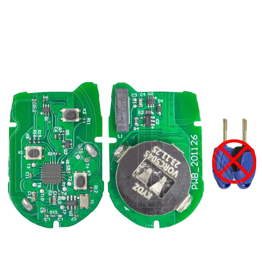 Great 6C1T-15K601-AG 4D63 Chip 433MHz KYDZ Or Rechargeable PCB FO21 Blade Car Remote Key For Ford Transit WM VM