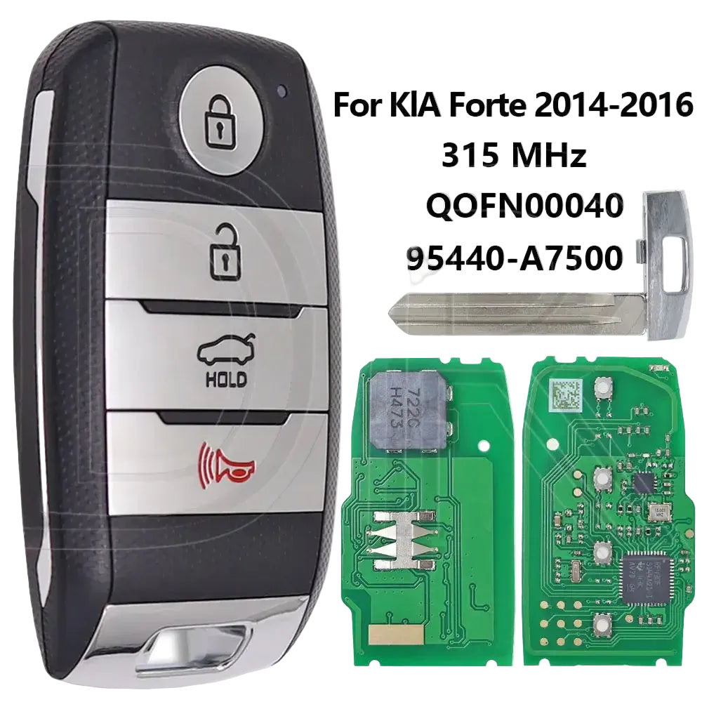 Great 8A Chip 315/433MHz 95440-A7000/7100/7500 Proximity Car Remote Control Key For Kia K3 Forte 2013-2016 - A7500