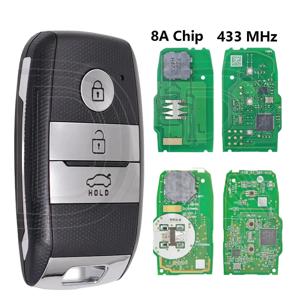 Great 95440-H9000 8A Chip 433MHz FCCID:SYEC3FOB1611 Aftermarket/Original Proximity Car Remote Control Key For Kia Rio