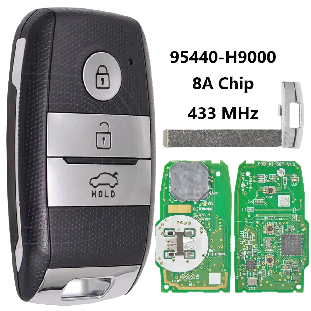 Great 95440-H9000 8A Chip 433MHz FCCID:SYEC3FOB1611 Aftermarket/Original Proximity Car Remote Control Key For Kia Rio