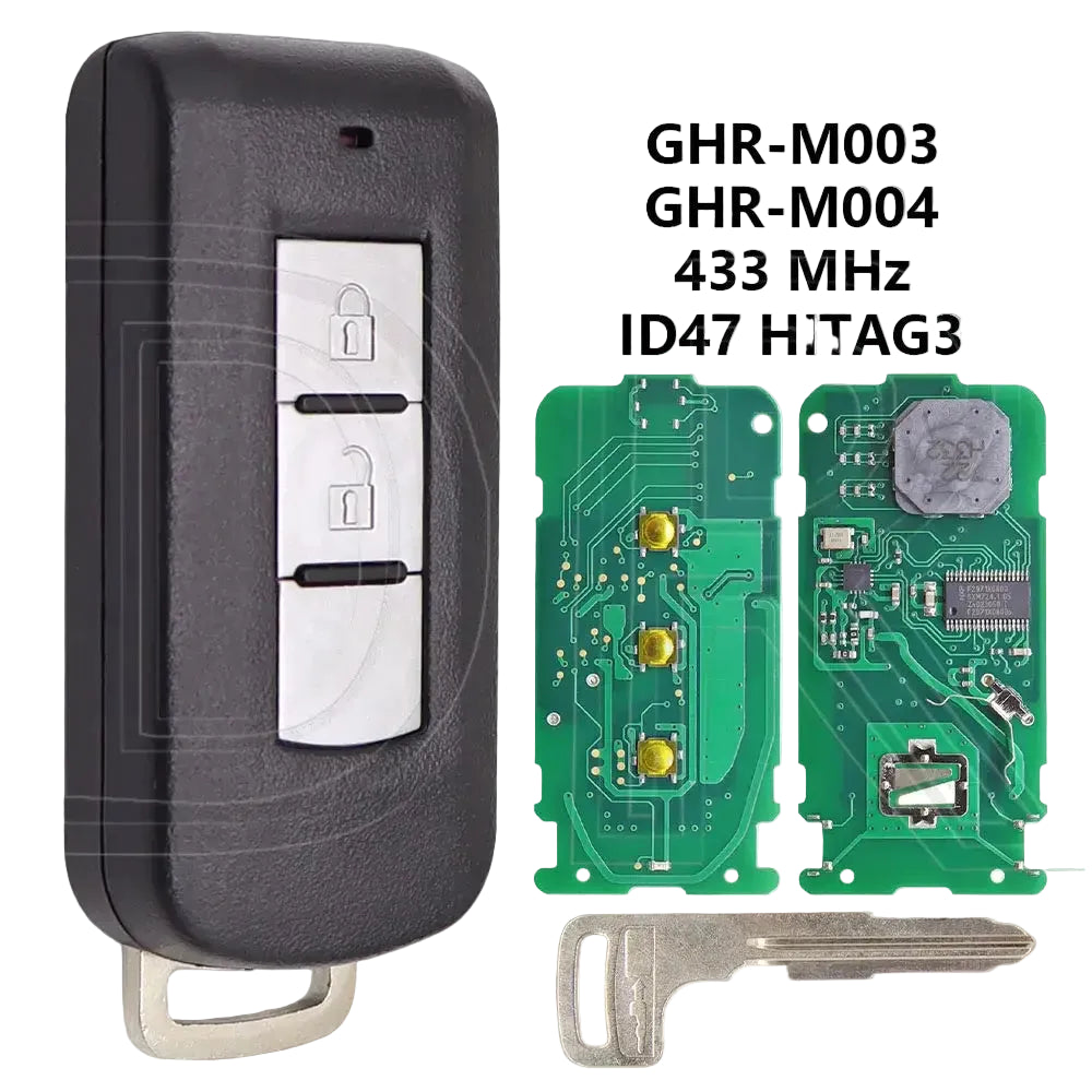 Great ID47 Chip GHR-M003/M004 M013/M014 433MHz Car Remote Key For Mitsubishi Xpander Eclipse Cross Pajero Sport L200