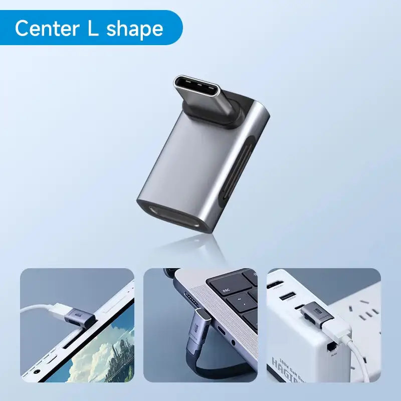 Hagibis 240W USB-C to USB-C Adapter - Center L Shape