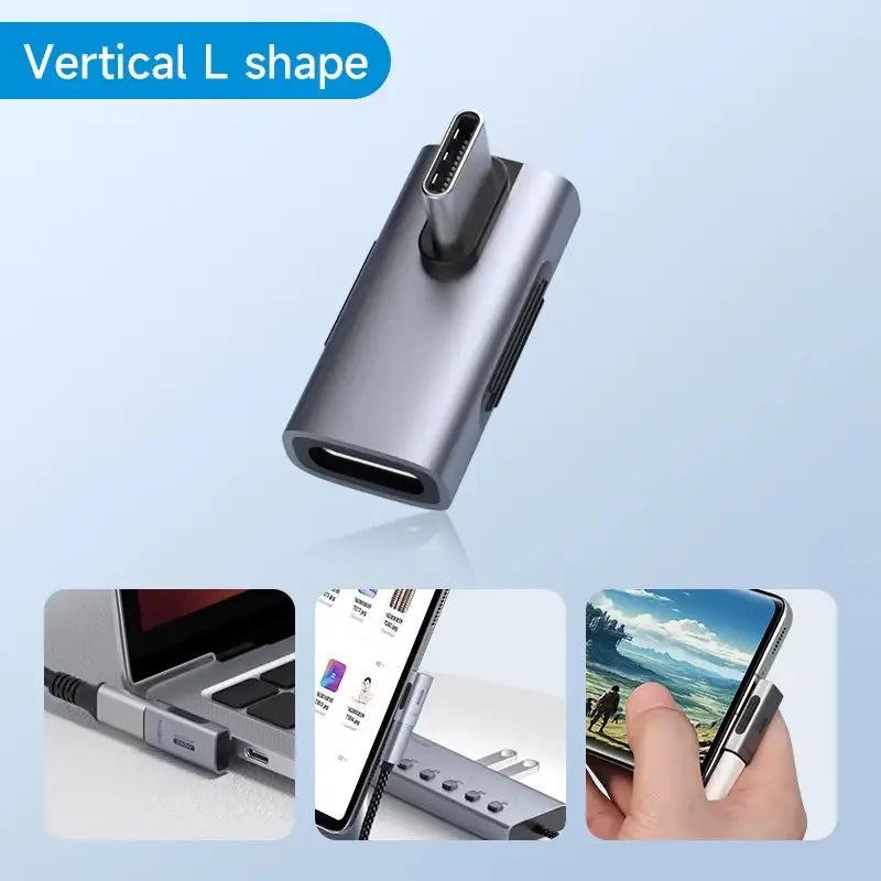 Hagibis 240W USB-C to USB-C Adapter - Vertical L Shape