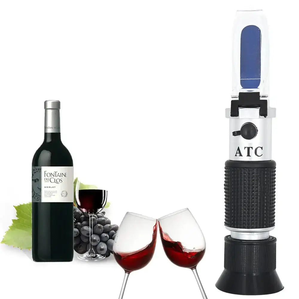 Handheld 0–40% Sugar & 0–25% Alcohol Refractometer (available with or without box) - Without Box - HBC