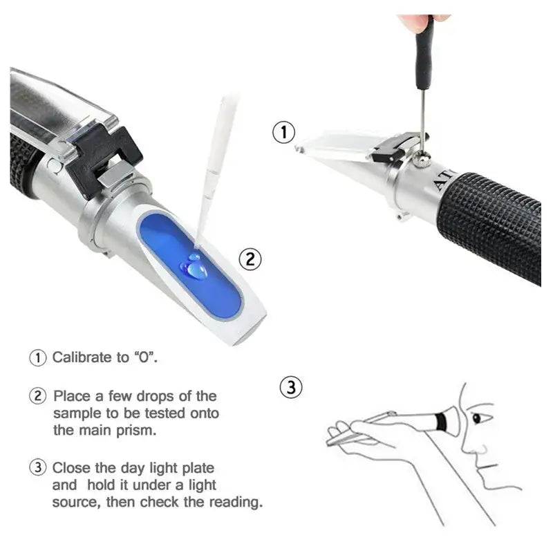 Handheld 2-in-1 Refractometer (available in with or without box) - HBC