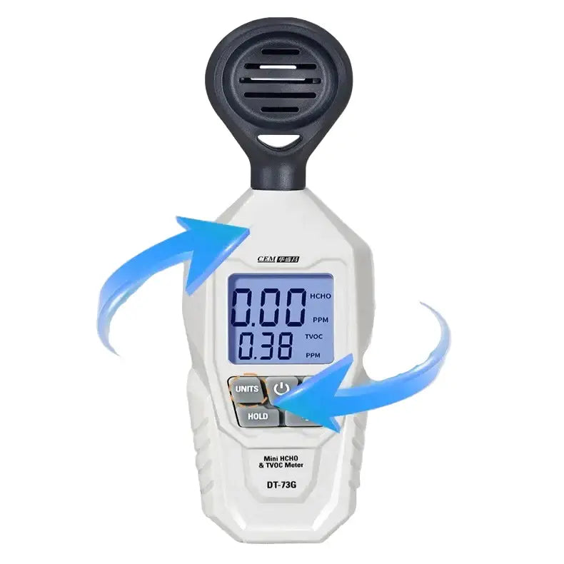 Handheld TVOC & HCHO Air Quality Tester (2-in-1) - White / Air Quality Tester - HBC