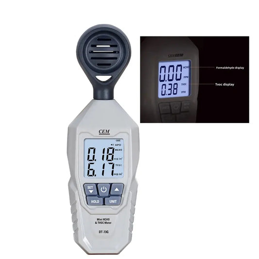 Handheld TVOC & HCHO Air Quality Tester (2-in-1) - White / Air Quality Tester - HBC