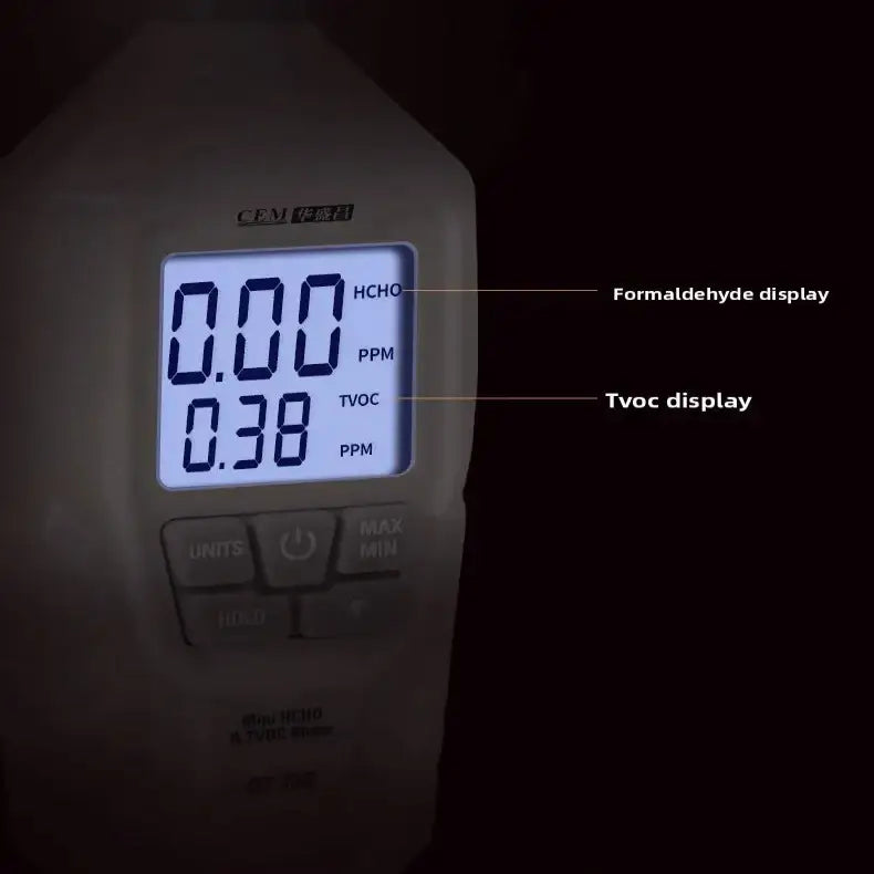 Handheld TVOC & HCHO Air Quality Tester (2-in-1) - White / Air Quality Tester - HBC