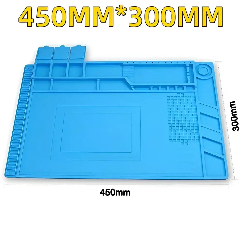 Heat-Resistant Magnetic Silicone Repair Mat (ESD Safe) (different models available) - S335 450 X 300mm / Circuit Board
