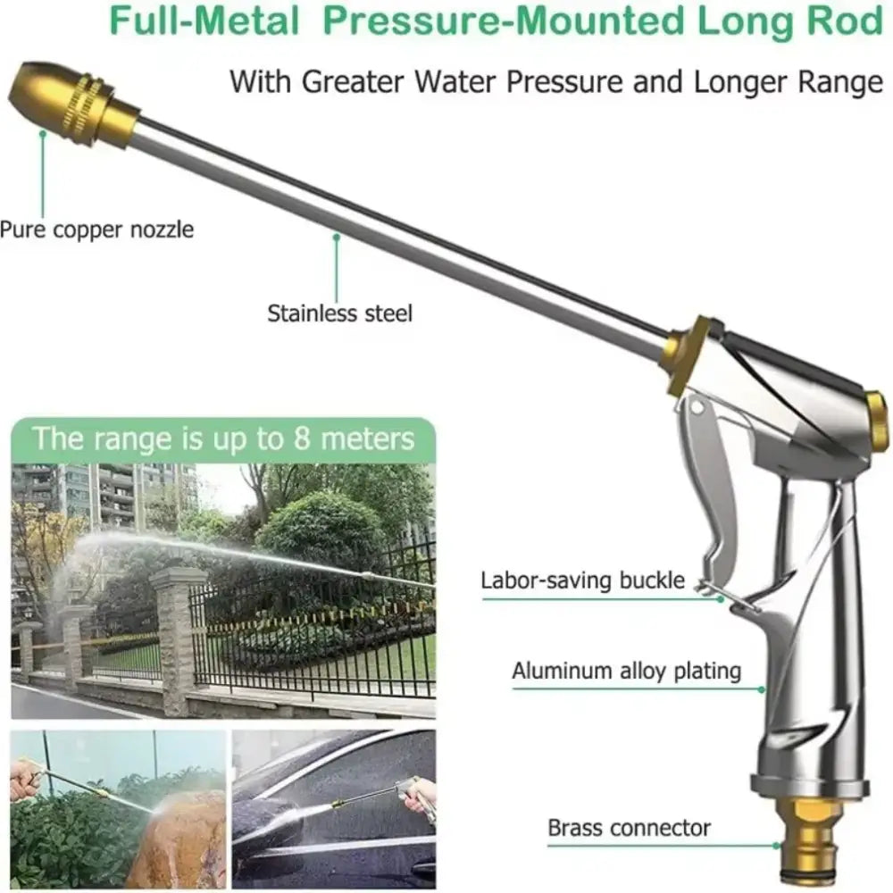 Heavy-Duty Brass Garden Sprayer with Adjustable Nozzle (2 types of models available) - SS